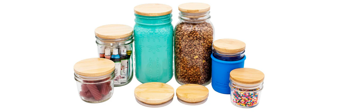 Bamboo Mason Jar Lids