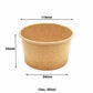 Kraft Paper Soup Containers | Size 8Oz / 12Oz / 16Oz / 32Oz | Case of 500