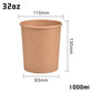 32 Oz Disposable Paper Soup Container | KRAFT | Bulk in Canada | CASE OF 500