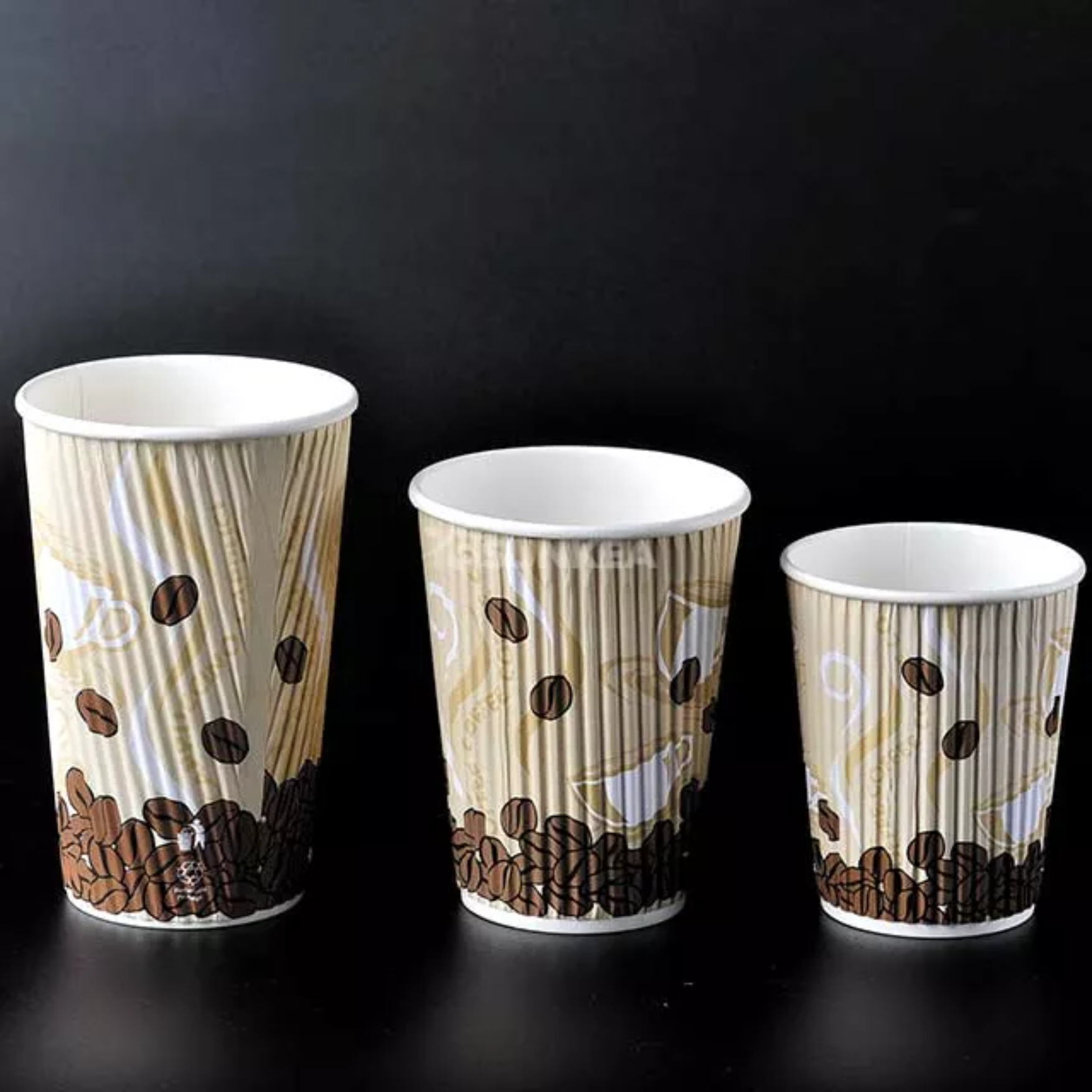 Custom Ripple Wall Paper Hot Coffee Cup