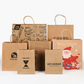 Paper Take out Bag Twist Handle Custom Logo | Recycled Shopping Bags