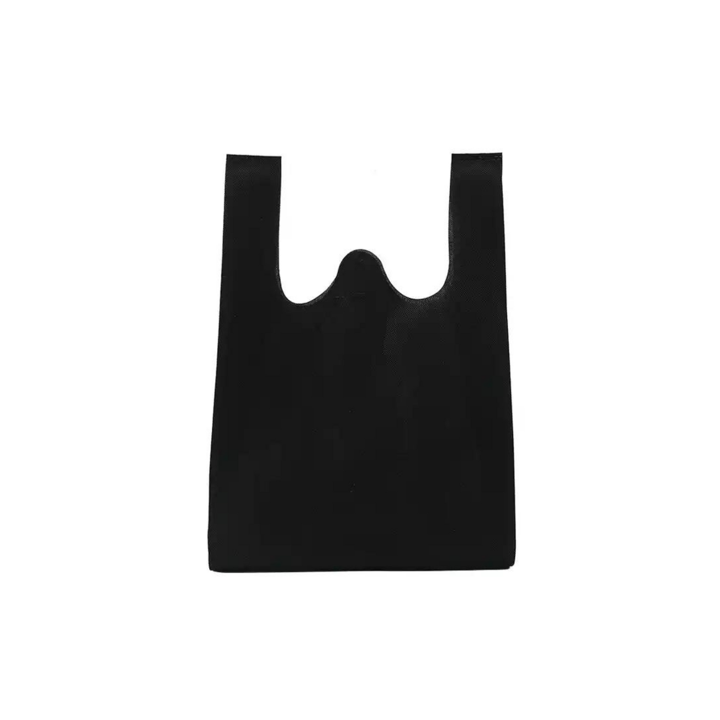 Black Non Woven Reusable Bags | Size M | 10" x 6" x 20"| Wholesale Canada | CASE OF 500