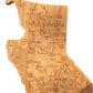 Destination Canada State Shaped Cutting & Serving Board