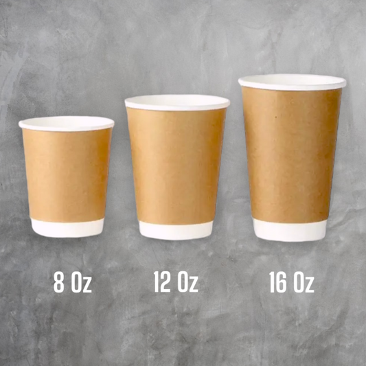 Compostable Coffee Cup Sleeve Reusable, Paper Cup Insulation Cover 100's -  Go-Compost Corrugated Cup Sleeve