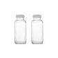 French Square Glass Jars With Lid 12 Oz