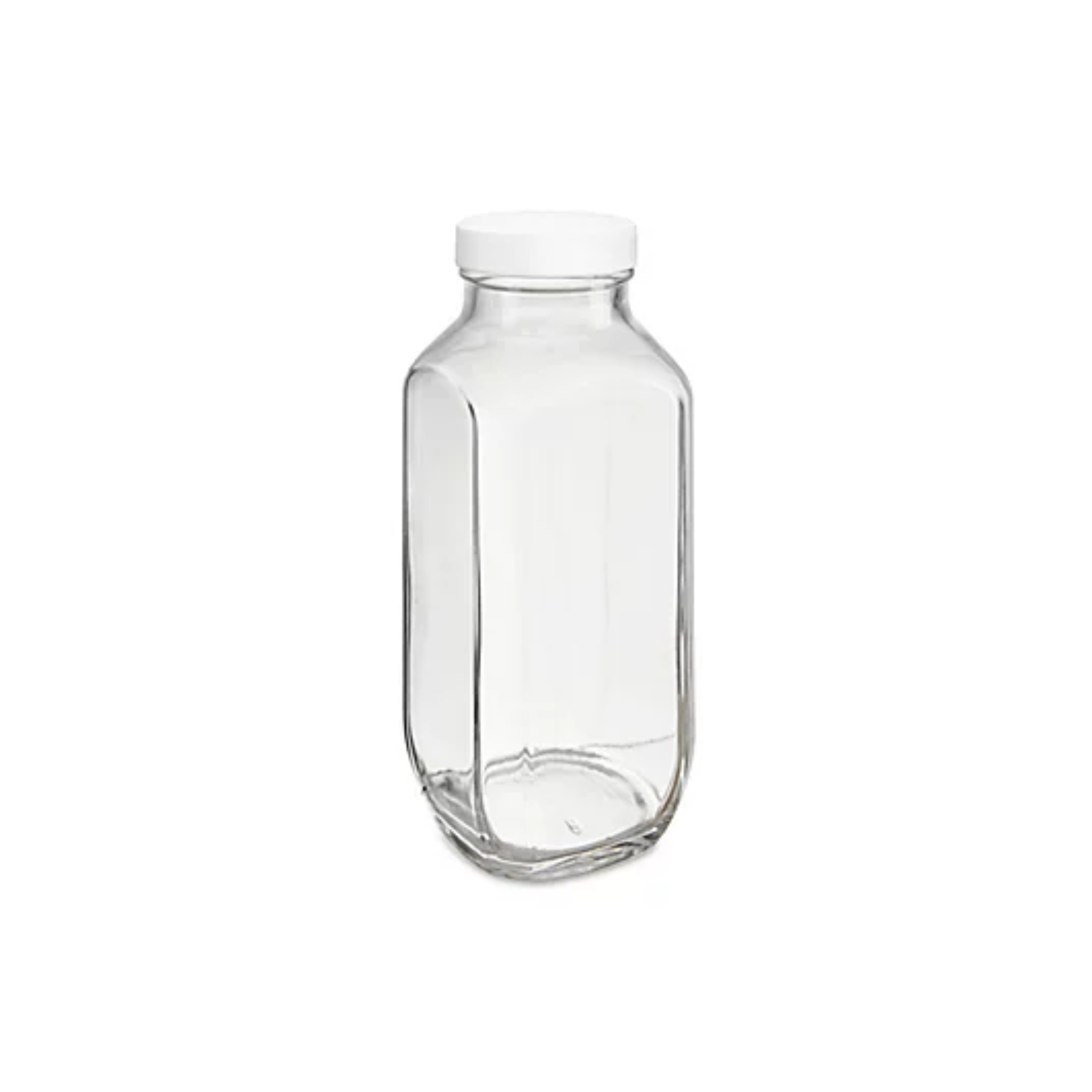 French Square Glass Jars With Lid 16 Oz