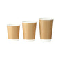 Double Wall Kraft Paper Coffee Cups | Full Size | For Hot Drinks | CASE OF 500