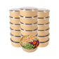 16 Oz Paper Bowls with Lids | Grease Proof | 500 SETS (BOWL + LIDS)