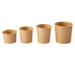 Kraft Paper Soup Containers | Size 8Oz / 12Oz / 16Oz / 32Oz | Case of 500