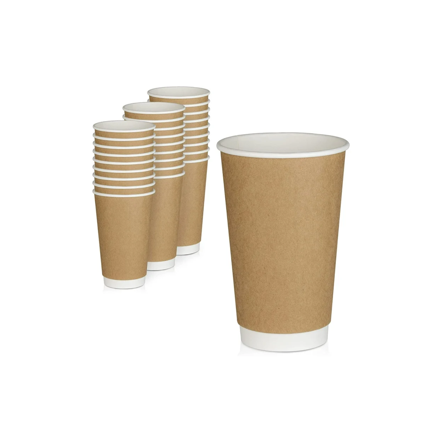 Kraft paper hot coffee cup 16 oz