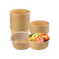 25 Oz (750 ml) Paper Bowl with Lids | Wholesale in Canada | 300 SETS (BOWL + LIDS)