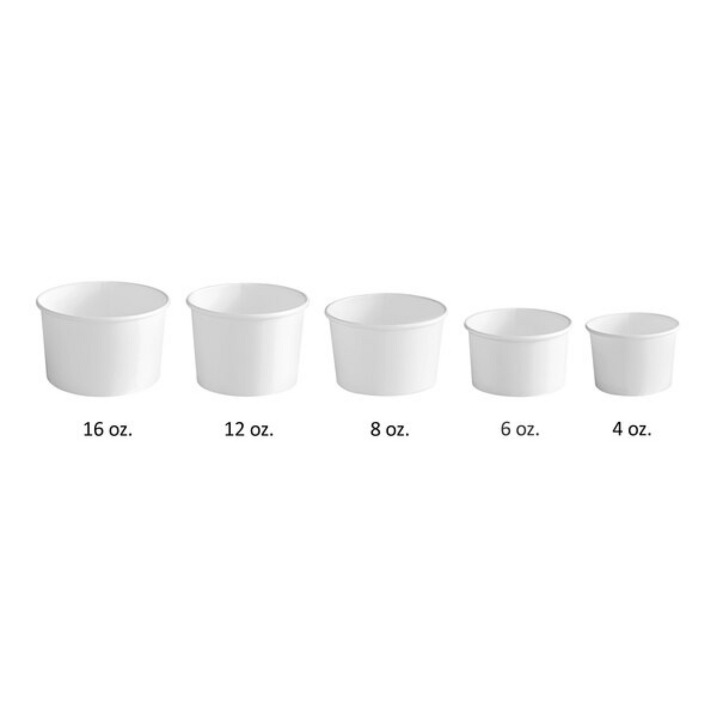 Ice Cream Paper Cup 12 Oz l For Ice Cream Shops, Dessert Parlors | CASE OF 500