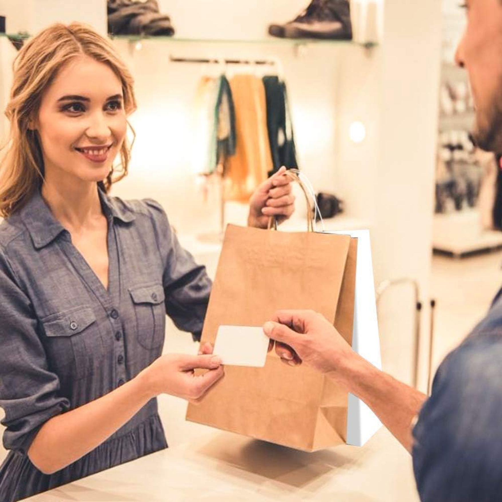 paper shopping bags 27lbs