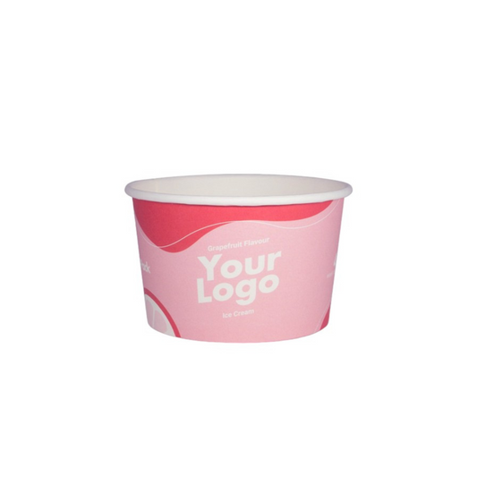 Ice Cream Paper Cups Custom Logo Wholesale Pricing in Canada