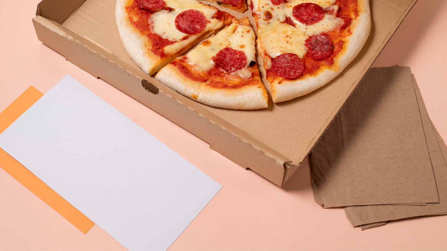 Cardboard Pizza Boxes l Kraft | 8'' / 10''/  12'' | Bulk Order & Bundle Saving