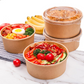 25 Oz (750 ml) Paper Bowl with Lids | Wholesale in Canada | 300 SETS (BOWL + LIDS)