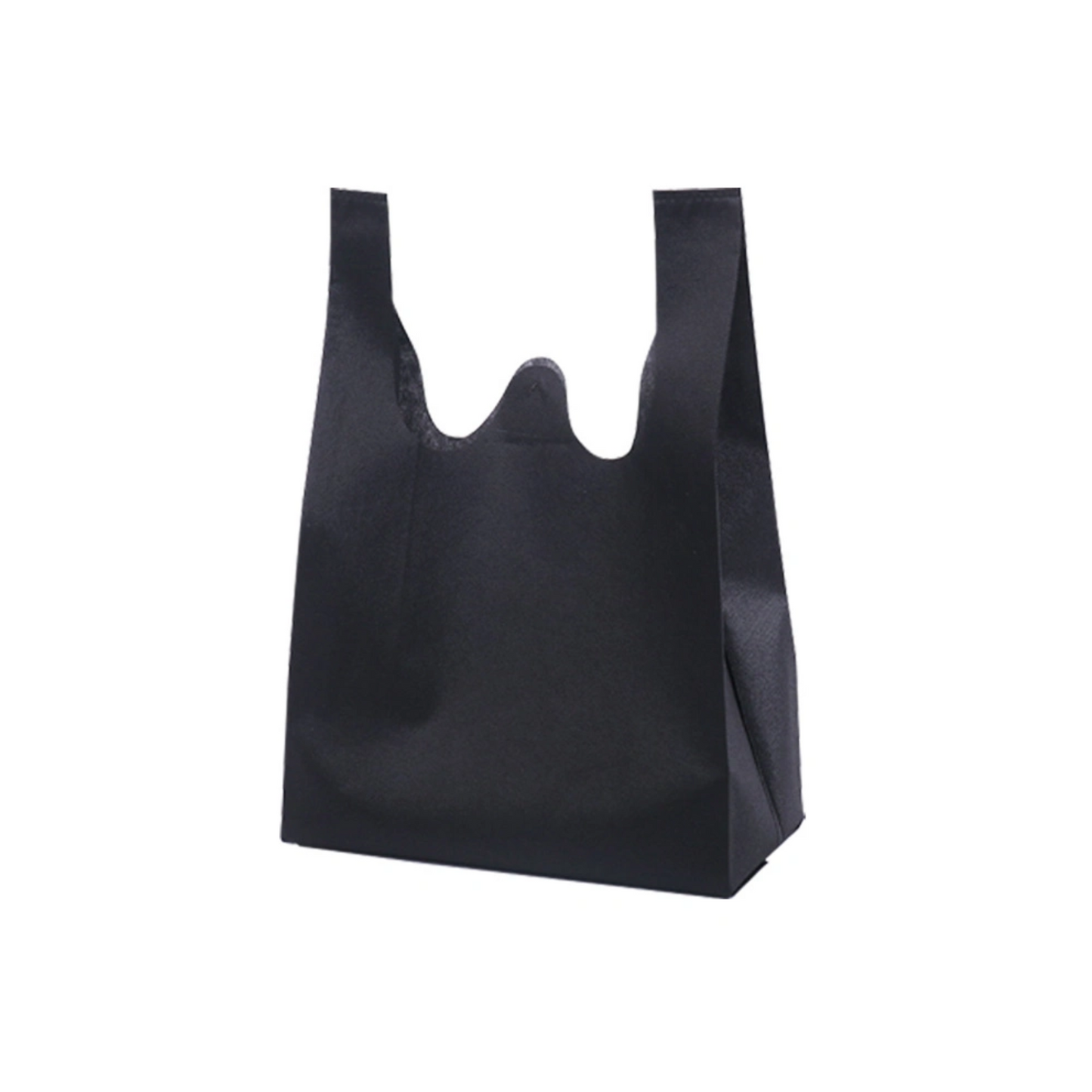 Black Non Woven Reusable Bags | Size M | 10" x 6" x 20"| Wholesale Canada | CASE OF 500