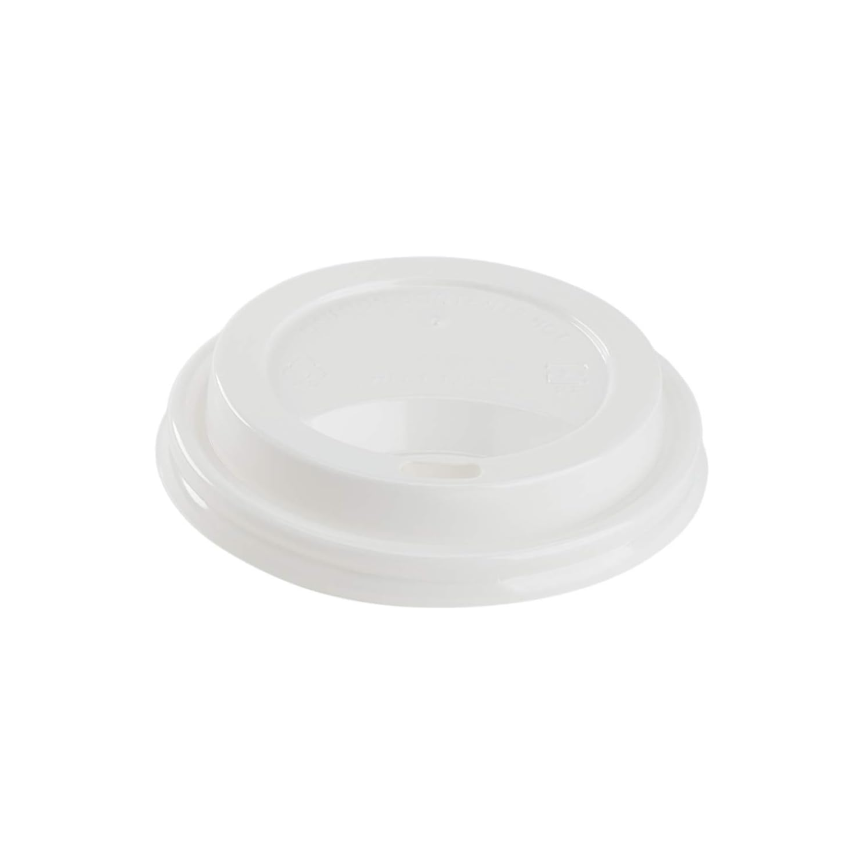 White PP Coffee Lid 80 mm