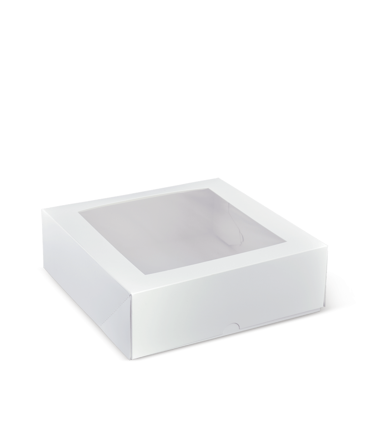 Window Cake Boxes | Bakery Box Square | Custom Logo | White/Kraft